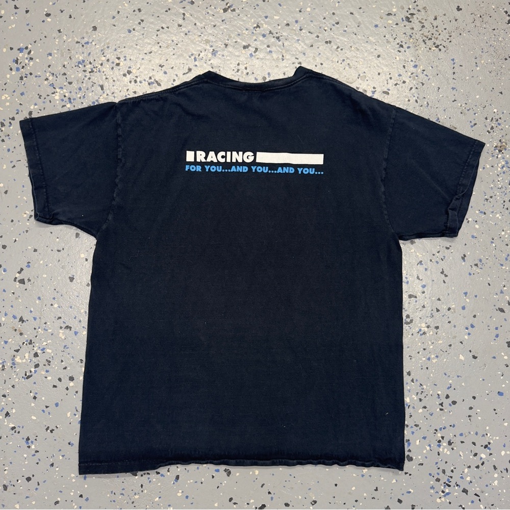 Y2K 2000s Fruit Of The Loom Racing Cars Graphic Shirt XL